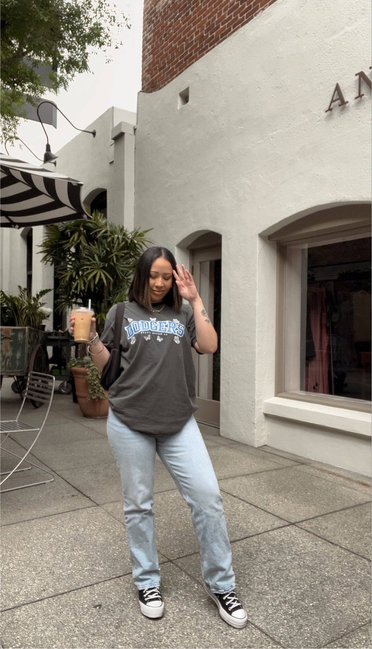 DODGERS BUTTERFLY TEE